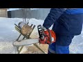 Husqvarna 236/240круговой обзор и пробный рез. Husqvarna 236 review and test cut