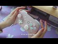 🎀 customizing my nintendo switch pro controller so it's cute af | aesthetic chill vibes ♪