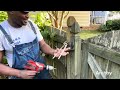 How to fix a sagging backyard gate step by step.