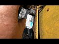 Loose battery terminal repair.