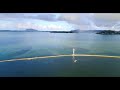 Drone over He'eia Fishpond - Kaneohe Bay, Oahu, Hawaii