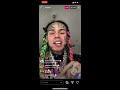 6ix9ine explains why he snitched on instagram full live 5/8/20!!!