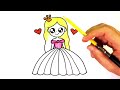 HOW TO DRAW A PRINCESS - HOW TO DRAW A GIRL EASY STEP BY STEP - كيف ترسم أميرة