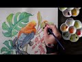 The Secret to Beautiful Watercolor Feathers