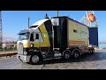 Supercars race transporters arrive in Melbourne on SeaRoad RoRo ship