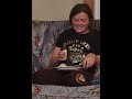 Trying the hot sauce challenge (it was spicy)