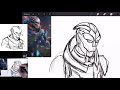 Desenhando Garrus de Mass Effect
