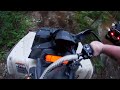 Victoria Rail Trail Fenelon Falls - Haliburton ATV run (XMR 850 Sportsman 1000) PART 3 - MUDDY