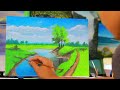 Acrylic Painting - Spring Landscape / Easy Art / Drawing Lessons / Satisfying Relaxing /