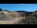 Blasting rock in quarry