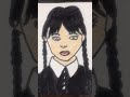 Wednesday addams Drawing #viral #trending #wednesdayaddams #drawing