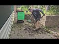 DISASTER of a backyard gets MASSIVE clean up! - Part 1 | The NEVER ENDING path.
