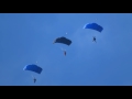 Skydivers in formation