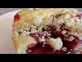 How to Make a Cherry Crumb Coffee Cake