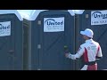 Denny Hamlin Walks Into Brad Keselowski's Porta Potty - NASCAR Atlanta 2023