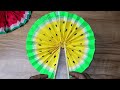 5 minutes craft...☺️👍 watermilon hand fan..#crafts #diy #howtomake #5minutescrafts