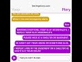 Plory and yoop fight on texting story for 18 minutes