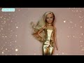 Unboxing Gold Barbie Fashionista 222 and Trying on Rainbow Socks