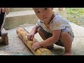 How to build concrete roads on the farm - happy family meal | Hà Tòn Chài