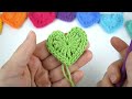 Crochet: Easy Crochet Heart Tutorial | The Loopy Stitch