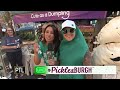 Checking out the shopping at Picklesburgh