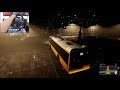 A Snowy Night Drive - The Bus 2021 | Thrustmaster T300RS