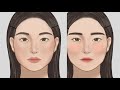SUB)angled face, come together. 5 makeup tips for V-line. / Makeup Animation