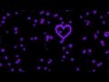 Purple💜Neon Light Hearts Flying Heart Background Video Loop | Animated Background | Wallpaper Heart