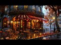 Smooth Jazz Ballad Music & Autumn Day at Outdoor Café Shop Space to Relax,Working ~ Background Music