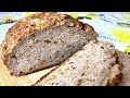 I bake it every week! YEAST-FREE RYE BREAD IN 5 MINUTES recipe (+Baking)