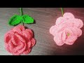 WOOW Amazing💯👌 You Wont Believe I Did This / Very Easy Crochet Rose Flower Making For Beginners