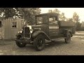 Andres driving the 1928 GMC truck