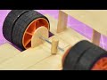 Amazing F1 Racing Car made with Popsicle Sticks and Rubber Band