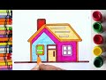 *beautiful house | house drawing, painting, coloring for kids and toddlers | learn coloring