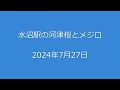 水沼駅の河津桜とメジロ2024年7月27日