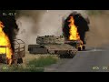 Today! A US train carrying M1A1 Tanks and Missile Launchers to Ukraine is ambushed by the Russians