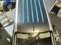 Ford Transit Connect roof wrap in carbon fibre