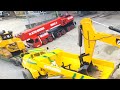 Crane, excavator, dozer and dump truck...| rc action homemade