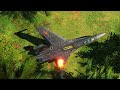 F-22 Raptor + B-52H Stratofortress Enforce No Fly Zone | Digital Combat Simulator | DCS |