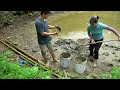 DAU & TU'S STORY: Building a beautiful lotus garden on the farm - Forest life skills DT