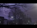 Severe Thunderstorms in NYC April 1st, 2023 - Lightning, Thunder - First of the Spring Season