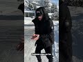 Eminem slips on ice