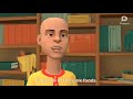 Caillou orders 10 of the junk foods from every restaurant/gets extra fat/Grounded