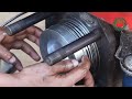 Engine repair.| Cylinder liner & piston install of 20-hp China diesel engine.