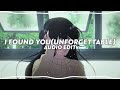 unforgettable (i found you girl i like being around you || PnB Rocks (freestyle) [edit audio]