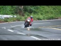 motorcycle wet condition riding BMW R1100RS In the rain riding movie video