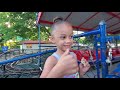 Outdoor Amusement Park Family Fun with Roller Coaster Rides for Kids