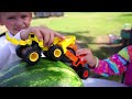 Sink Or Float Monster Trucks Backyard Challenge Compilation with Monster Jam Trucks for Kids