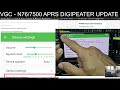 NGC N76/7500 APRS Digipeater Firmware Update & Settings