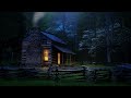 Relaxing Sounds Cabin in the Forest ~ Natural sounds NO MUSIC. For sleeping and relaxing